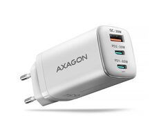 Axagon ACU-DPQ65W weiß / GaN-Netzladegerät / 1x USB-A / 2x USB-C / 65W