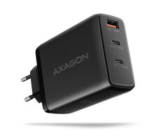 Axagon ACU-DPQ100 schwarz / GaN-Netzwerkladegerät / 1x USB-A / 2x USB-C / 100W