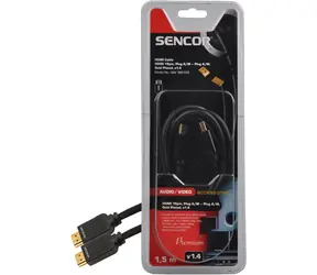 Sencor SAV 166-015 Kabel HDMI MM v1.4 1,5 m / Ethernet-Unterstützung