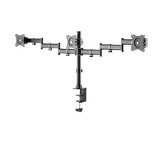 Digitus Universalhalterung für drei Monitore mit Klemmzubehör bis 27" / Belastbarkeit 3x 8kg 