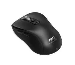PORT CONNECT Expert schwarz / kabellose Maus / 3200 DPI / 2,4 GHz / Bluetooth / USB-A/C