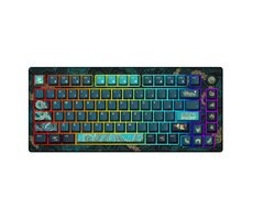 Akko MOD 007B V3 HE „Year of the Dragon“ (Cream Yellow Magnetic) schwarz / Gaming-Tastatur / DE / 