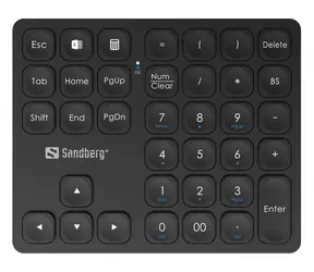 Sandberg Wireless Numeric Keypad Pro Schwarz