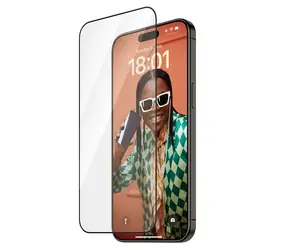 PanzerGlass Re:fresh UWF gehärtetes Glas mit Applikator für Apple iPhone 15 Pro Max schwarz