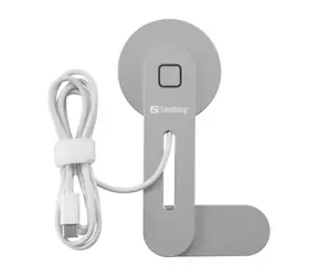Sandberg ScreenMount silber / Kabelloses Ladegerät / MagSafe / 15W