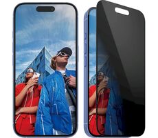 PanzerGlass gehärtetes Glas UWF Privacy mit Applikator für Apple iPhone 16/15 schwarz