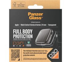 PanzerGlass Full Body D3O gehärtetes Glas für Apple Watch 9/8/7 41 mm transparent