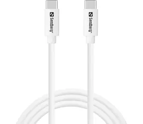 Sandberg USB-C AC Ladegerät weiß / PD 20W / Datenkabel USB-C - USB-C 1m