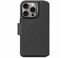 Decoded Leather Abnehmbare Wallet abnehmbare Lederhülle für Apple iPhone 16 Pro schwarz