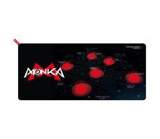 Marvo MONKA Loop schwarz-rot / Gaming-Mauspad / 900 x 400 x 4 mm