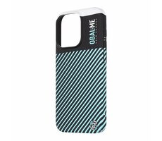 Obal:Me Flossy Stripes Case für Apple iPhone 15 Pro schwarz/hellblau