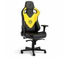noblechairs EPIC Borussia Dortmund Edition / Gaming-Stuhl / PU-Leder / verstellbar / Rollen / Belastbarkeit 120 kg 