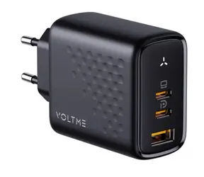VOLTME Revo 67 CCA 67W schwarz / GaN / 67W / 2x USB-C / 1x USB-A 