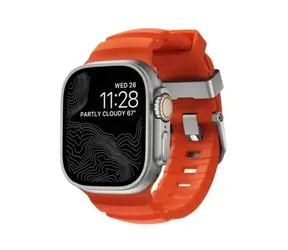 Nomad Rocky Point Bandarmband für Apple Watch 49/45/44/42 mm Natur/Magma