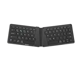 Targus AKF003UK schwarz / Kabellose ergonomische Tastatur / Bluetooth 5.1 / antibakteriell