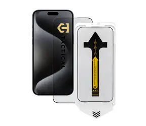 Tactical Impact BARRIER für Rookies. Schutzglas für Apple iPhone 15 Pro Max / Einbaurahmen 