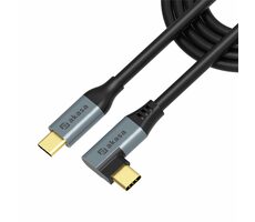 Akasa USB-C (M) - USB-C (M) 1 m schwarz / 100 W PD / 90° / 240 Mbit/s