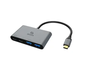 Akasa USB-Hub / 2X USB-A 3.2 Gen 2 / 2x USB-C 3.2 Gen2 / PD 100W 