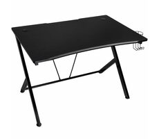 Nitro Concepts D12 schwarz / Gaming-Tisch / B: 116 cm / H: 75 cm / T: 76 cm / Belastbarkeit 60 kg 