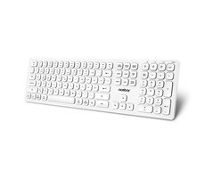 Niceboy OFFICE K30 weiß / Kabellose Tastatur / CZ&SK-Layout / 2,4 GHz USB-Dongle / BT