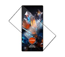 FIXED Ultra-robuste Armor aus gehärtetem Glas mit Anti-Staub-Applikator und AR-Beschichtung für Samsung Galaxy S25 Ultra Schwarz