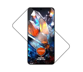 FIXED Ultra-robuste Armor aus gehärtetem Glas mit Anti-Staub-Applikator und AR-Schicht für Samsung Galaxy S25 schwarz