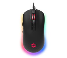 TAUROX Gaming Mouse schwarz / kabelgebundene Gaming-Maus / optisch / 7200 DPI / 5 Tasten / USB-A / 1,8m