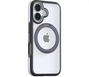 Torras Ostand R Fusion Case Schutzhülle für Apple iPhone 16 schwarz