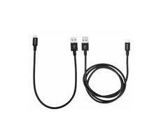 Verbatim Micro USB-Kabel 100+30 cm Schwarz / SYNC+CHARGE
