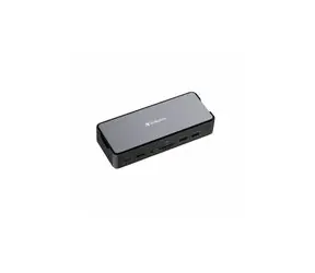 Verbatim CDS-15SSD USB-C Pro Dockingstation / 15 Anschlüsse / SSD / USB-A / USB-C / HDMI / DP / Audio / SD+microSD / RJ45