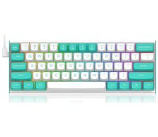 Ausgepackt - Redragon K683WB weiß / Gaming-Tastatur / mechanisch / Redragon Magnetic / USB / US / ausgepackt
