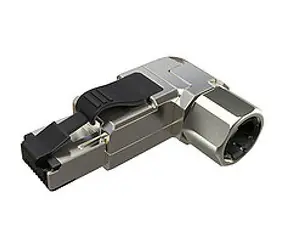 Solarix CAT6 STP Stecker MPTL 90° RJ45 grau / selbstschneidend