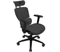 ThunderX3 XTC grau / Ergonomischer Stuhl / verstellbar / Stoff / Rollen / Belastbarkeit 125 kg