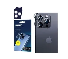 3mk Hardy Lens Protection Pro Kameraglas für Apple iPhone 16 Pro/16 Pro Max Titanium Silver
