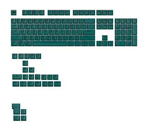 Austauschbare Tasten Glorious GPBT Basics (ANSI US) - Totem Green / PBT / 133 Stück / ANSI US-Layout / Cherry MX(+) 