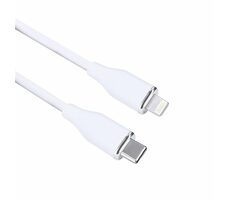 Solight SSC19005-S Kabel USB-C (M) - Lightning (M) 0,5m weiß / Silikon 