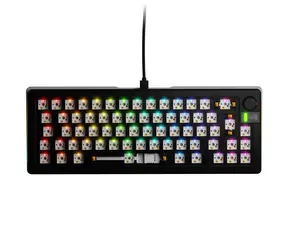 Glorious GMMK 3 Pro 65% Barebone ISO schwarz / Gaming 65% TKL / USB-C / ohne Schalter / ISO-Layout / RGB / 1,4 m
