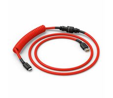 Glorious GMMK USB-C/USB-A Twisted-Kabel 1,4m rot / für Glorious-Tastaturen / 1x USB-C(M) / 1x USB-A(M)