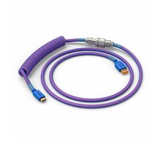 Glorious GMMK USB-C/USB-A Twisted-Kabel 1,4m lila / für Glorious-Tastaturen / 1x USB-C(M) / 1x USB-A(M)
