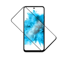 FIXED Full-Cover Displayschutz aus gehärtetem Glas für Motorola Moto G35 5G, schwarz