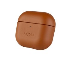 FIXED PodsLeather Ledertasche für Apple AirPods 4 braun