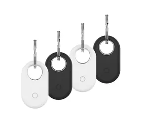 FIXED Silikonhülle Silky für Samsung SmartTag2 4Stk. 2x schwarz + 2x weiß