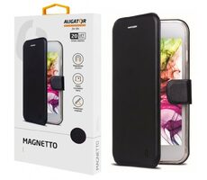 Aligator Magnethülle iPhone 16 PLUS / Schwarz