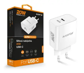 Aligator Fast Charger PD 20W USB-C / weiß