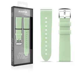 Aligator Silikonband 18mm / pistazie