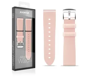 Aligator Silikonarmband 18mm / rosa