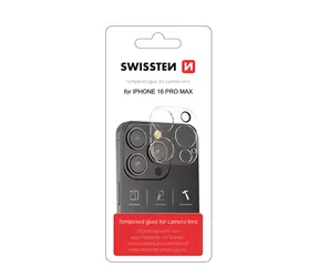 Swissten Kameraobjektiv aus gehärtetem Glas für Apple iPhone 16 Pro Max 