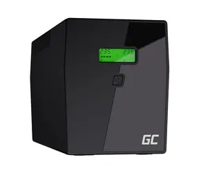 Grüne Zelle 2000VA | 1200W / Notstromversorgung / 2-6ms / 2 x 12V/9Ah / 4X Schuko