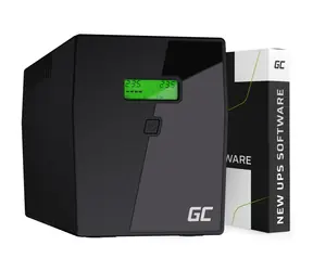 Grüne Zelle 2000VA | 1400W / Notstromversorgung / 2-6ms / 2× 12V 9Ah / 4X Schuko