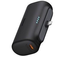 Baseus Compact 5000mAh 20W Lightning schwarz / Powerbank / 1x Lightning(M) / 1xUSB-C(F)